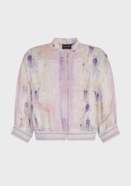 Printed linen gauze blouse GIORGIO ARMANI Woman at Armani